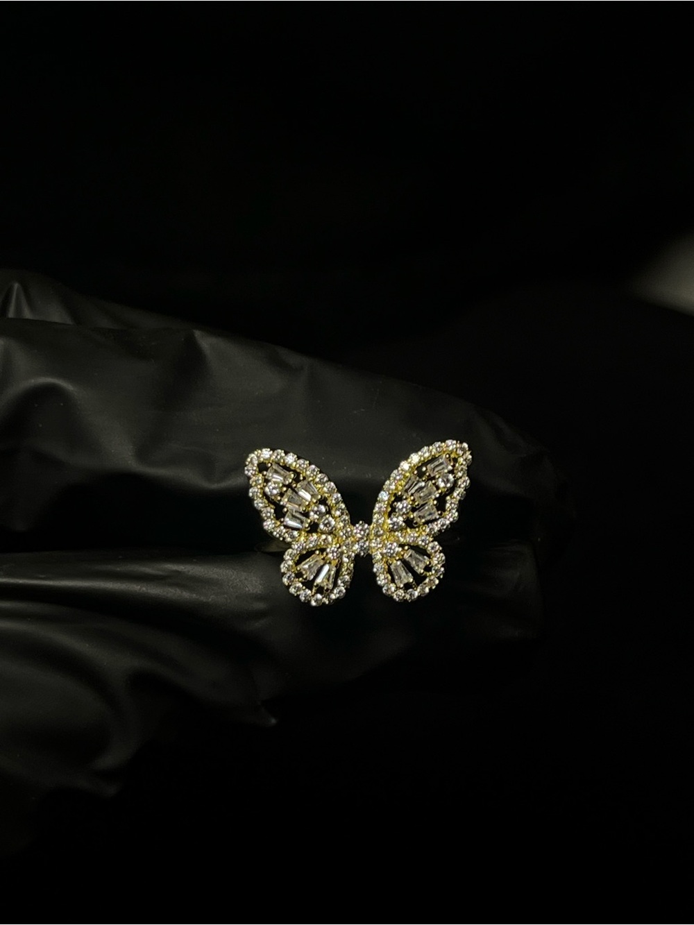 Butterfly Gold Plated Ring- Size 7